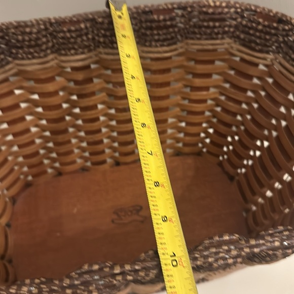 FoxCreek Handmade Baskets Large Wooden Basket With Large Wood Handle